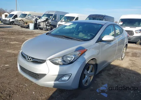 2013 Hyundai Elantra Gls z USA, uszkodzony, nr VIN 5NPDH4AE2DH370256